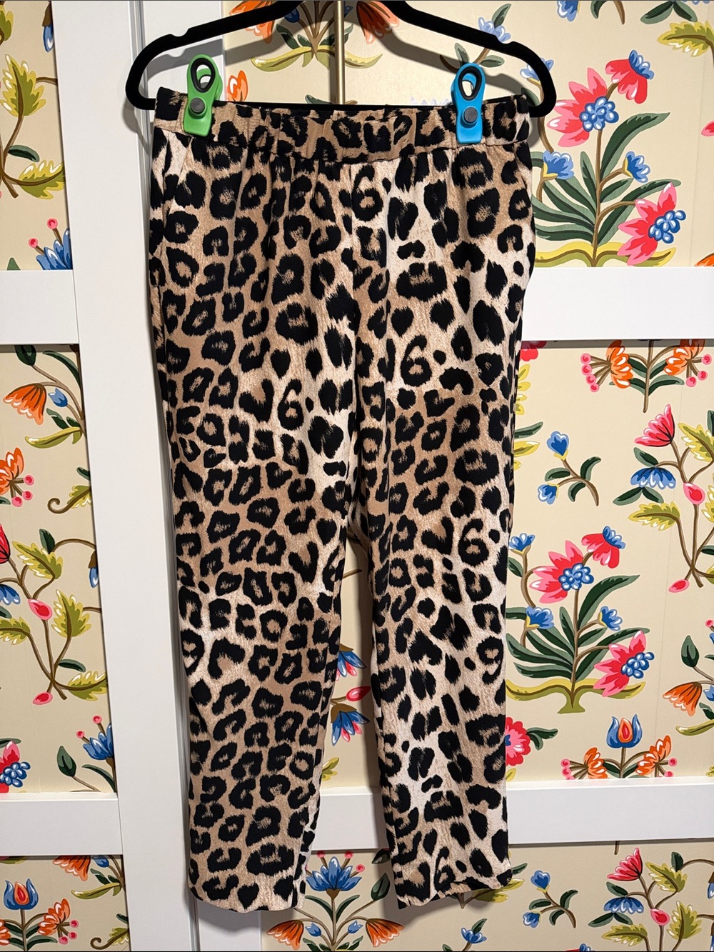 Banana Republic Leopard Print Trousers - Tan & Black